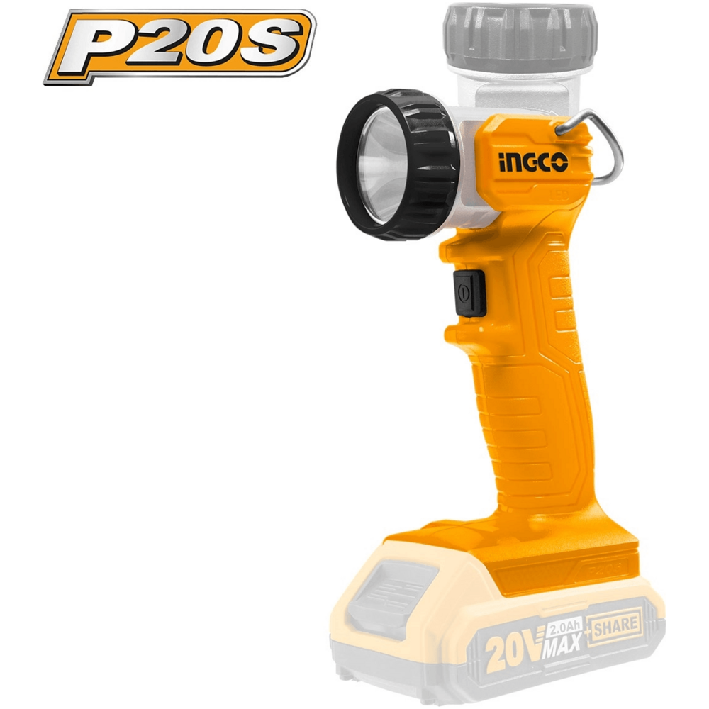 Ingco CWLI2023-20V Work Lamp 20V 120 lumens - KHM Megatools Corp. Ingco CWLI2023-20V Work Lamp 20V 120 lumens - KHM Megatools Corp.